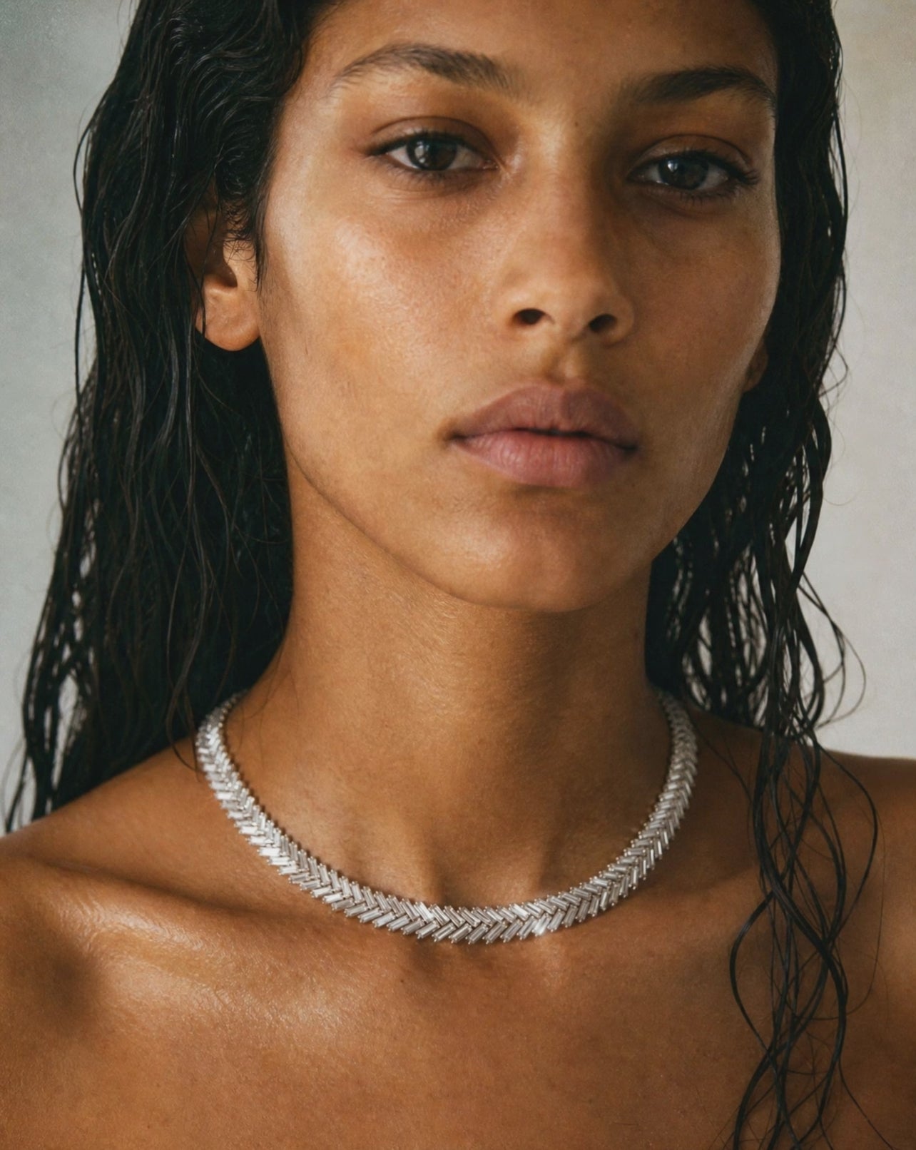 The Sade Herringbone Necklace